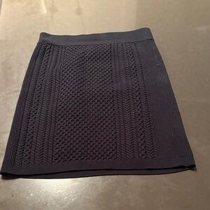 Club Monaco Black Textured Pencil Skirt